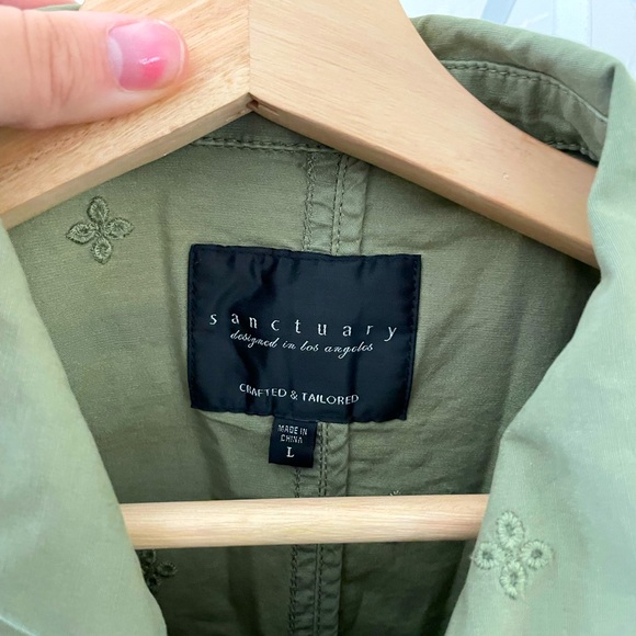 J Crew Ripstop Utility Jacket in khaki green Large - Picture 3 of 6